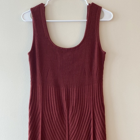 Anthropologie Colleen Ribbed Dress Sweater Cardigan Set - Picture 10 of 12